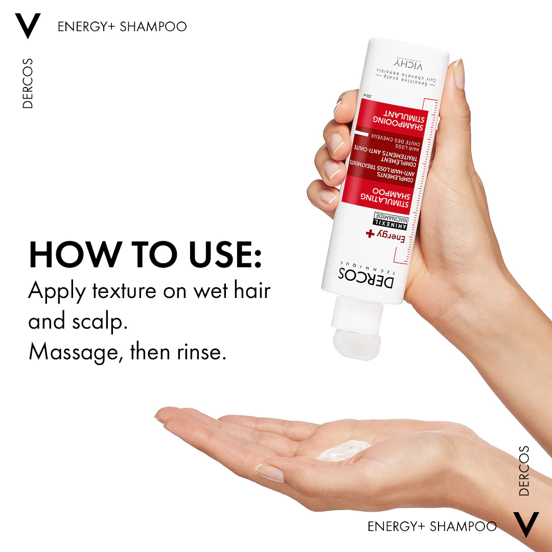 Vichy Dercos Energising Anti Hair Fall Shampoo - Image 4