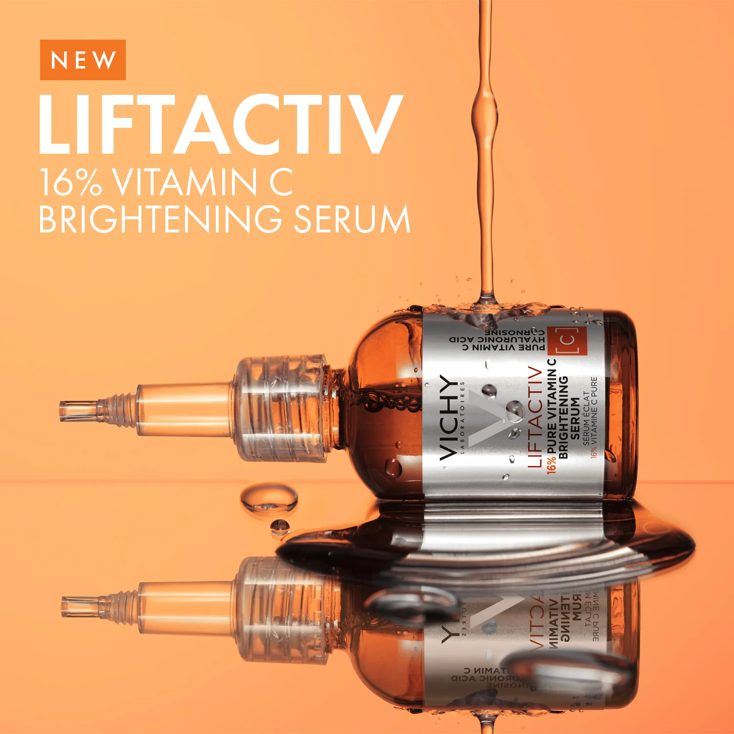 Vichy Liftactiv Vitamin C 16% Serum for Anti Aging & Brightening 20ml - Image 5