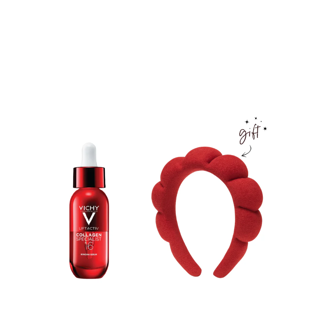 Vichy LiftActiv Collagen Specialist Serum + Free Head Band Bundle