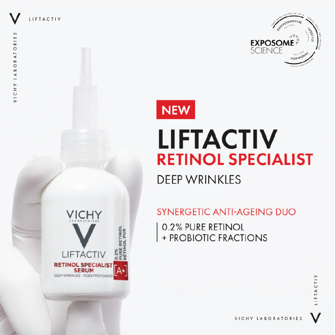 Vichy LiftActiv Retinol Specialist Deep Wrinkle And Anti-Aging Serum 30ml - Image 4