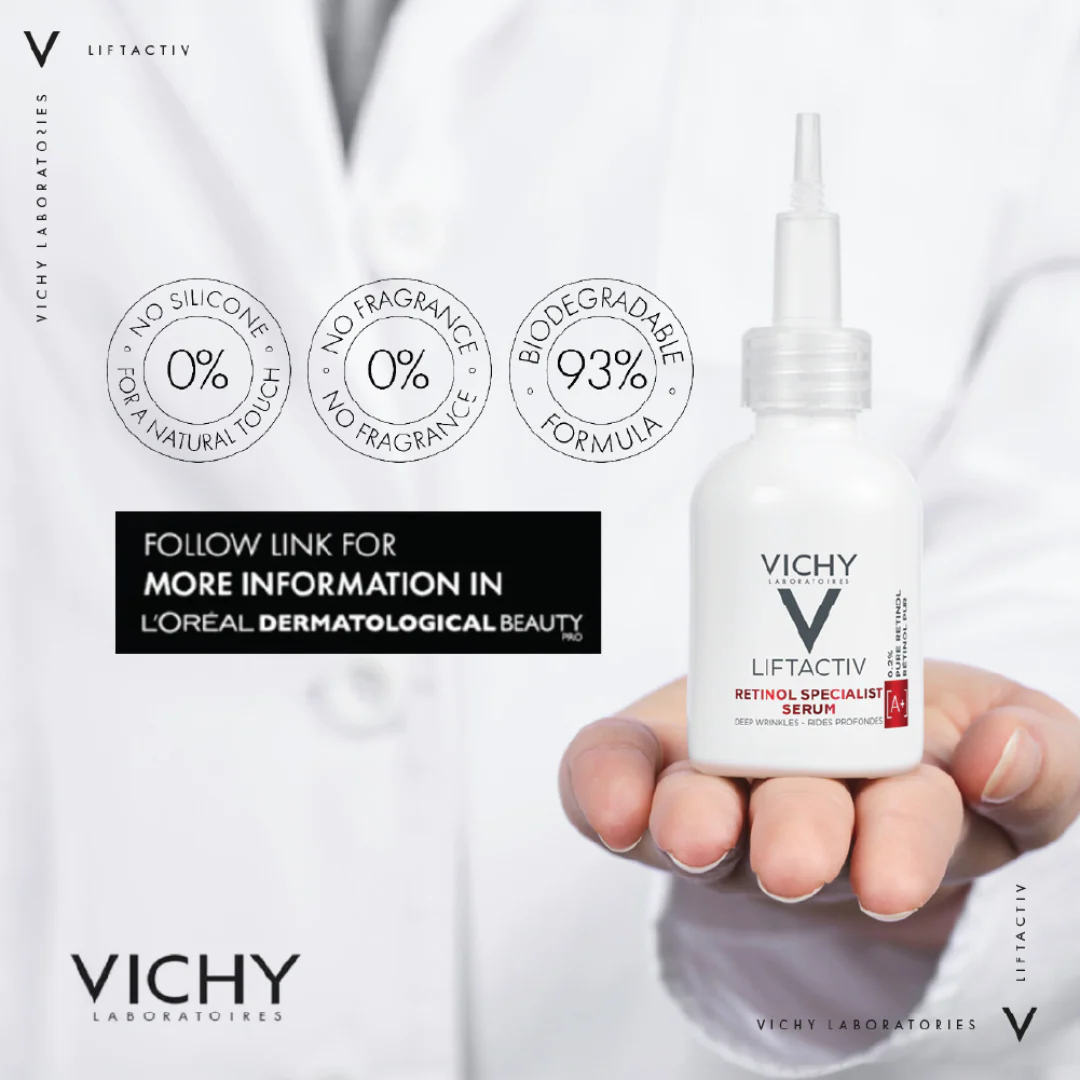 Vichy LiftActiv Retinol Specialist Deep Wrinkle And Anti-Aging Serum 30ml - Image 9
