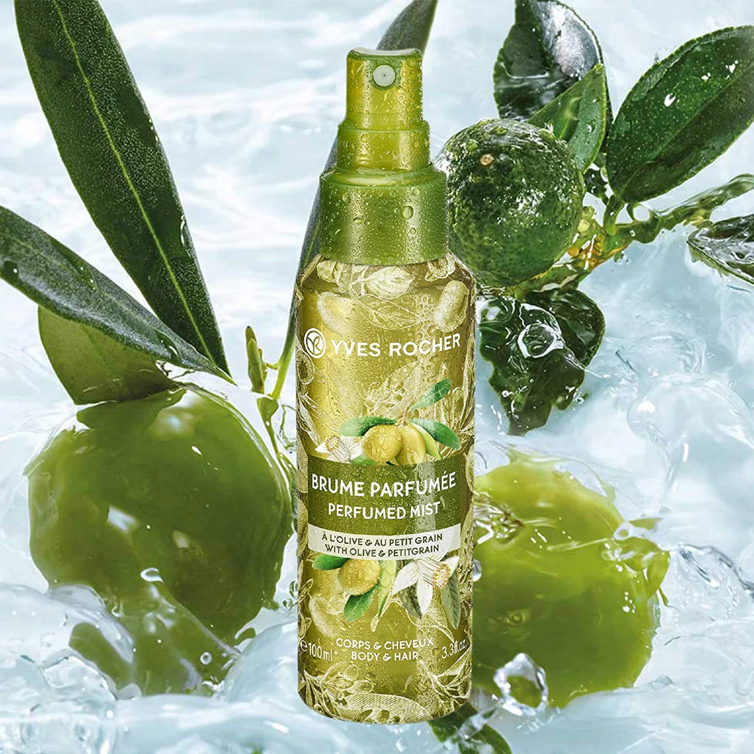 Yves Rocher Perfumed Body & Hair Mist Olive & Petitgrain - Image 2