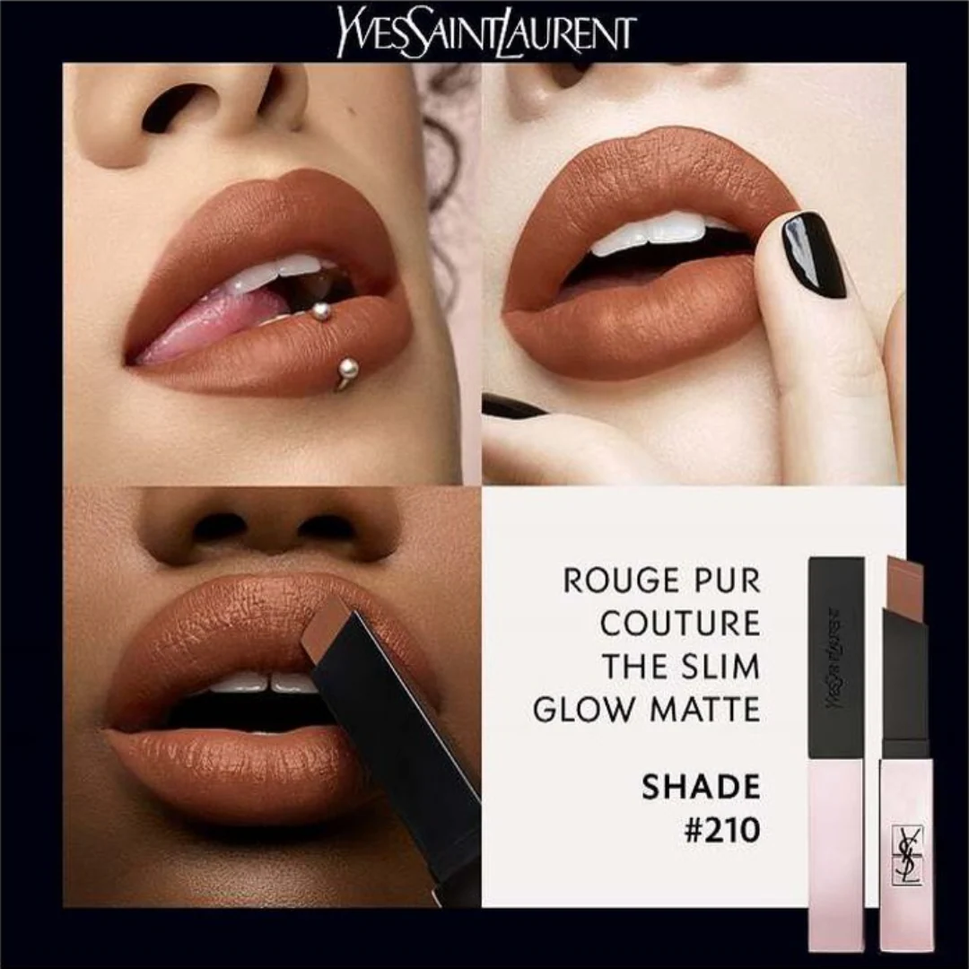 Yves Saint Laurent Rouge Pur Couture The Slim Glow Matte Lipstick - Image 13